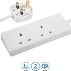 PRO ELEC PELB1510 2 Gang Extension Lead 3m