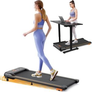 Walking Pad with Incline, 4 in 1 Under Desk Treadmill, 2.5HP Treadmill for Home with Bluetooth Speaker and LED Display