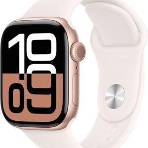 Apple Watch Series 10 GPS 42 mm Smartwatch with Rose Gold Aluminium Case