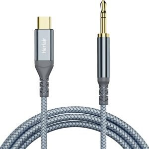 Aux to USB C,Type C to 3.5mm Audio Jack Cable Extension
