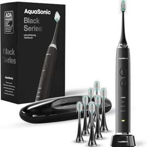 Aquasonic Black Series Ultra Whitening Electric Toothbrush - ADA Accepted Tooth Brush