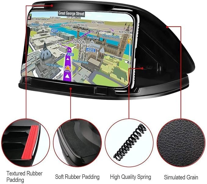 Mancro Car Mobile Phone Holder Cradles, Universal Mobile Phone Holder for Car Mount