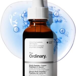 The Ordinary Multi-Peptide + Copper Peptides 1%, Anti-Aging Serum for reducing Fine Lines and Skin Elasticity, GHK-Cu helps boost collagen and elastin production, 30ml