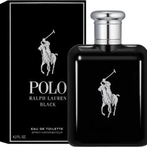 Ralph Lauren Polo Black Eau de Toilette, Men's Aftershave, Woody Aromatic Crisp Masculine Scent, Medium Intensity, Lasting Wear, Luxury Perfume for Men