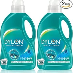 Dylon Sport Detergent (30 Wash Loads), Liquid Laundry Detergent for Active Wear Clothes, Sport Detergent renewing in every wash with optimal results in 10 washes (Pack of 2)