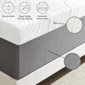 Twirest Double Mattress,Double Memory Foam Mattress in a box,135x190x20cm